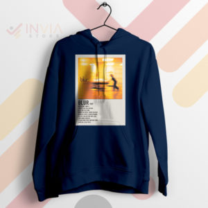 Nineties Nostalgia Blur 1997 Album Tracklist Navy Hoodie