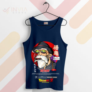 Old Sage Wisdom Master Roshi Navy Tank Top