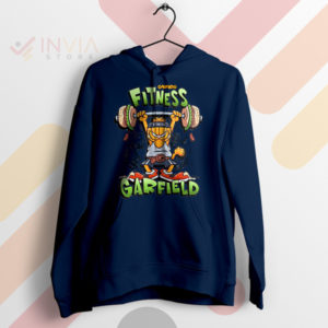 Paws for a Workout Garfield Fitness Navy Hoodie