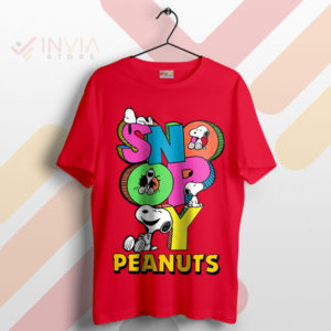 Peanuts Perfection Snoopy Graphic Art Red T-Shirt