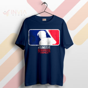 Play Ball in the Team Steve Stranger Things Navy T-Shirt