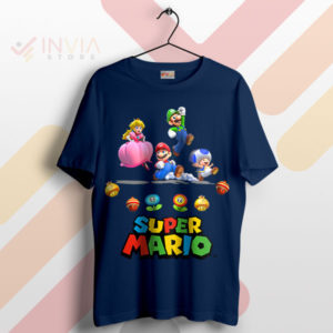 Plumber's Paradise Mario and Friends Navy T-Shirt