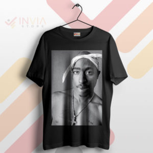 Portrait of a Legend Tupac Shakur Pose Black T-Shirt