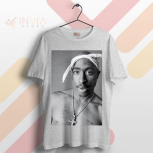 Portrait of a Legend Tupac Shakur Pose Sport Grey T-Shirt