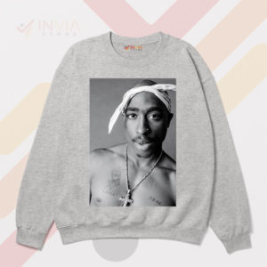 Portraits of Greatness Tupac Shakur Sport Grey Sweatshirt