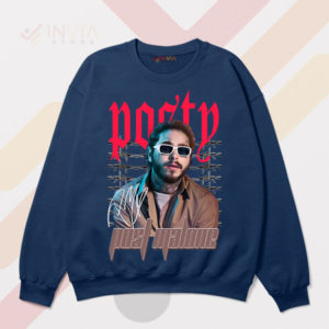 Posty's Crew Post Malone Graphic Navy Sweatshirt