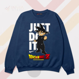 Power Up with Goku Just Do It Navy Sweatshirt