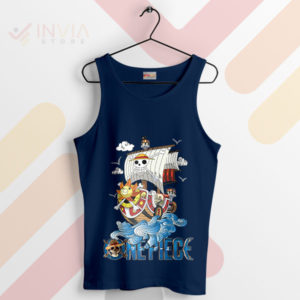 Raise the Sails with Sunny Ship Navy Tank Top