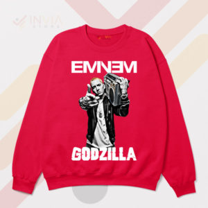 Rap God Approved Eminem Godzilla Red Sweatshirt
