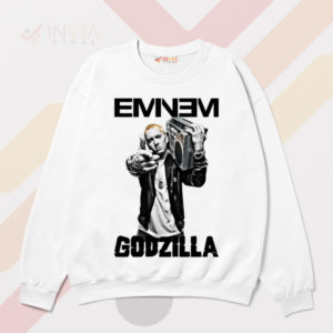 Rap God Approved Eminem Godzilla White Sweatshirt