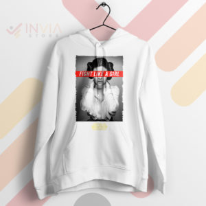 Rebel Heart Princess Leia Fight Like A Girl White Hoodie