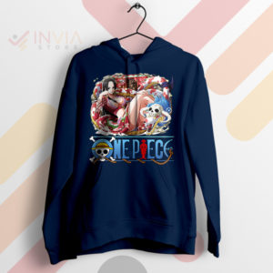 Reptilian Glamour Sexy Boa One Piece Navy Hoodie
