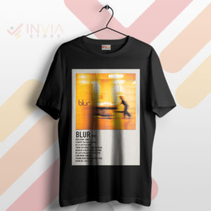 Retro Britpop Nostalgia Blur 1997 Tracklist Black T-Shirt