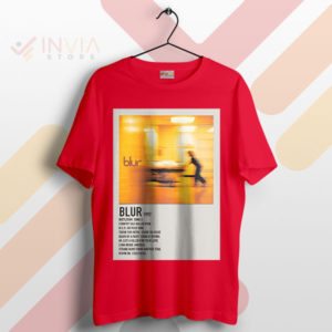 Retro Britpop Nostalgia Blur 1997 Tracklist Red T-Shirt