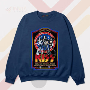 Retro Rocker Kiss Reunion Tour '96 Navy Sweatshirt