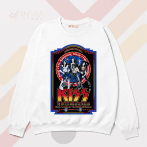 Retro Rocker Kiss Reunion Tour '96 White Sweatshirt