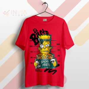 Revolutionary Rebel El Barto Mugshot Red T-Shirt