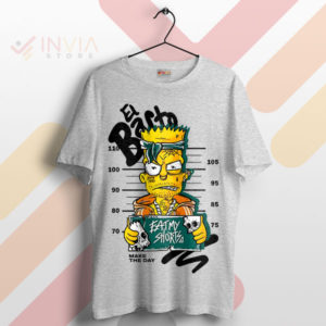 Revolutionary Rebel El Barto Mugshot Sport Grey T-Shirt