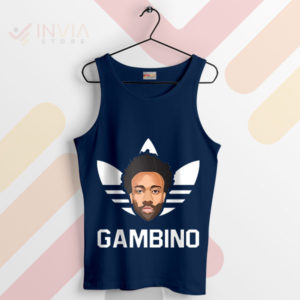 Rhythm Childish Gambino Three Stripes Navy Tank Top