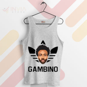 Rhythm Childish Gambino Three Stripes Sport Grey Tank Top