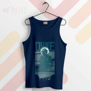 Rise of the Muad'Dib Paul of Arrakis Navy Tank Top