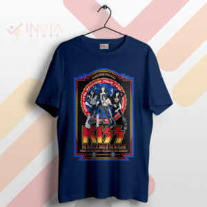 Rock Legends Kiss Reunion Tour '96 Navy T-Shirt