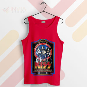 Rock 'n' Roll Kiss Reunion Tour '96 Red Tank Top