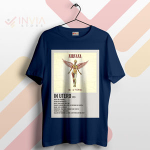 Rock the Grunge In Utero Tracklist Navy T-Shirt