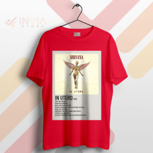 Rock the Grunge In Utero Tracklist Red T-Shirt