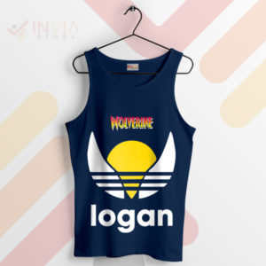 Rock the Logan Wolverine x Adidas Navy Tank Top