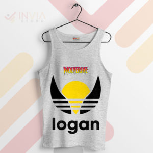 Rock the Logan Wolverine x Adidas Sport Grey Tank Top