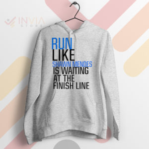 Run Like Shawn Mendes Finish Line Sport Grey Hoodie
