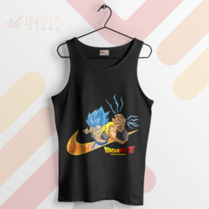 Saiyan Prince Trunks 4 Nike Swoosh Black Tank Top