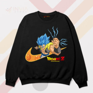 Saiyan Spirit Trunks 4 Nike Swoosh Black Sweatshirt