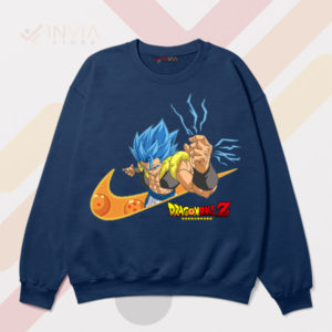 Saiyan Spirit Trunks 4 Nike Swoosh Navy Sweatshirt