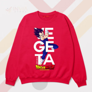 Saiyan Strength Vegeta Just Do It Red Sweatshirt