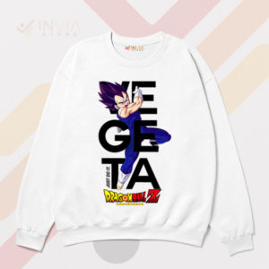 Saiyan Strength Vegeta Just Do It White Sweatshirt