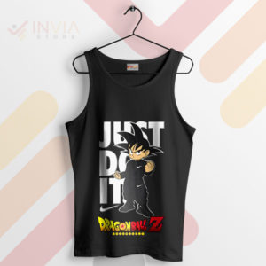 Saiyan Warrior Mentality Just Do It Black Tank Top
