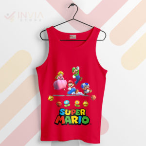 Save the Kingdom Mario and Friends Red Tank Top