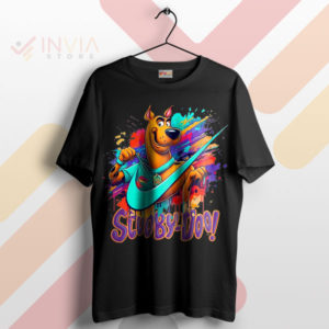 Scoobert Scooby Doo Just Do It Mystery Black T-Shirt