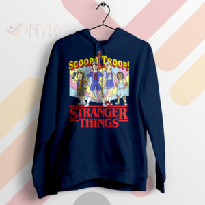 Scoop up the Adventure Stranger Things Navy Hoodie