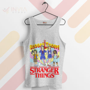 Scoopin' Up Mysteries Stranger Things Sport Grey Tank Top