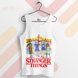 Scoopin' Up Mysteries Stranger Things White Tank Top