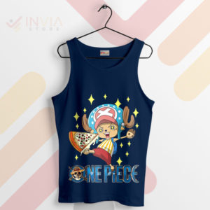 Share the Joy Chopper and Pizza Navy Tank Top