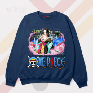 Shine Bright Sexy Boa One Piece Navy Sweatshirt