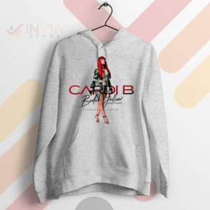 Show Your Love for Cardi B in Bodak Yellow Sport Grey Hoodie