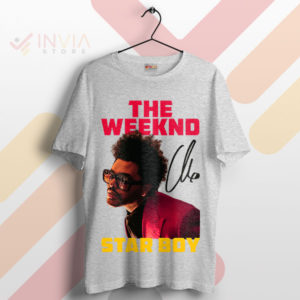 Signature Starboy Style The Weeknd Merch Sport Grey T-Shirt