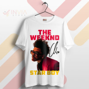 Signature Starboy Style The Weeknd Merch White T-Shirt