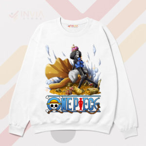 Skeleton Swagger Brook One Piece White Sweatshirt