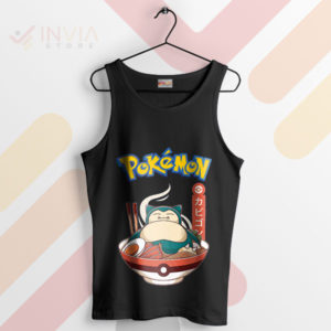 Sleepy Foodie's Dream Snorlax Ramen Black Tank Top